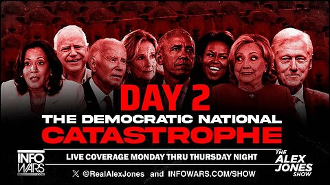 Day Two LIVE Coverage Of The DNC In Chicago With Alex Jones & Crew: The Obamas Crawl Out Of The