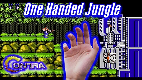 Contra gameplay but I only use 1 hand in stage 1 jungle