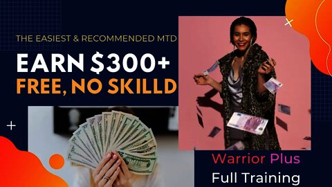 How To Make 300 Dollars A Day, Warrior Plus Tutorial, Affiliate Marketing, Free Traffic