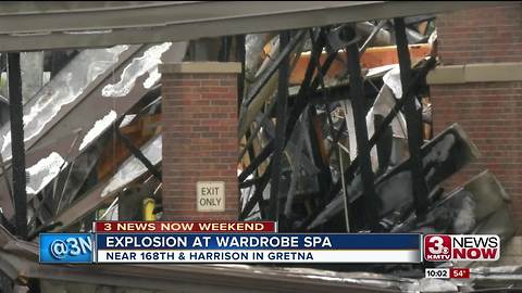 Explosion destroys Wardrobe Spa dry cleaner