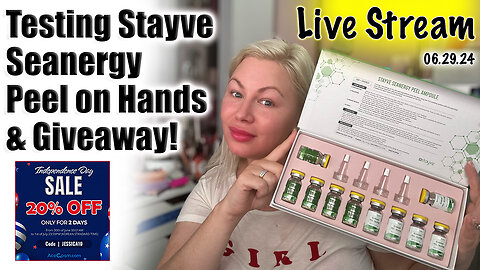 Live Testing Stayve Seanergy Peel on Hands & Giveaway! Acecsom Sale Code Jessica10 Saves