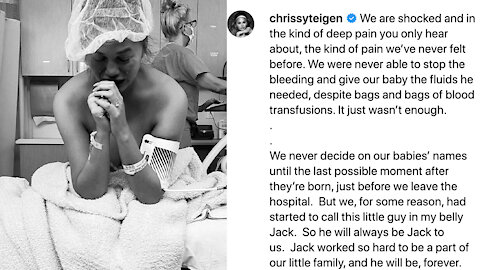 Celebrities Reach Out After Chrissy Tiegen & John Legend’s Tragic Loss Of Baby Jack