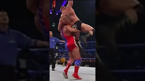 Kurt angle hits brock lesnar with the angle slam !! #shorts