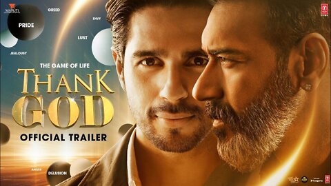 Thank God (Official Trailer) Ajay Devgn, Sidharth Malhotra, Rakulpreet | Indra Kumar | Bhushan Kumar