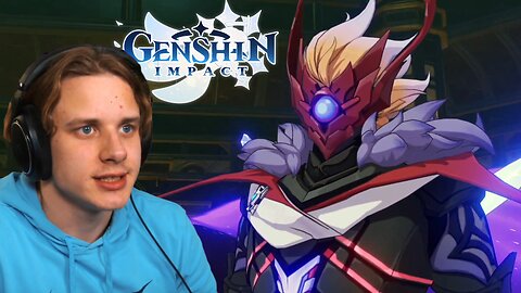 Fighting Purple Edge-Boi in Genshin - Michel Postma Stream