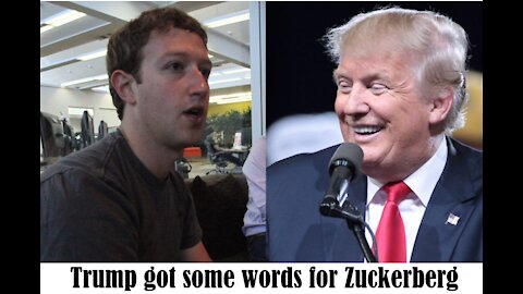 Trump has some words for Zuckerberg