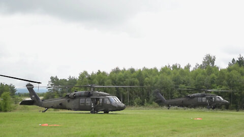 1CAB, 1ID aerial gunnery at Grafenwoehr