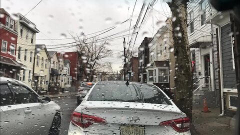 FRIO E CHUVA EM NEWARK NEW JERSEY! TAXI AO VIVO!🇺🇸