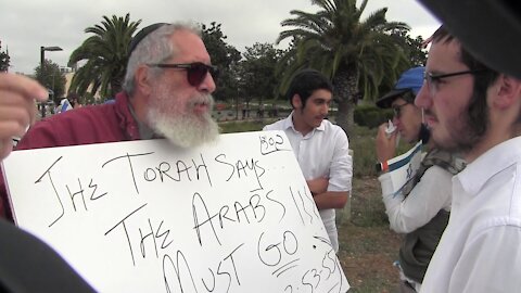 Bible verse to 'expel haters of Jews from my lands' draws ire at pro-Israel rally