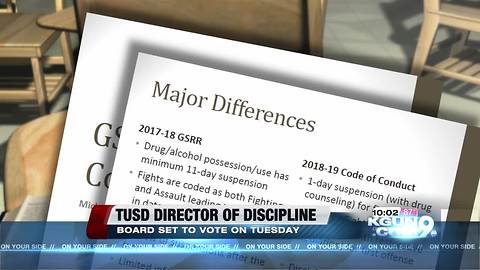 TUSD board set to vote on new discipline chief