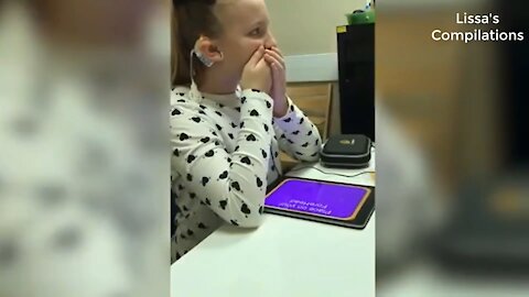 Deaf girl heard her own voice for the FIRST TIME