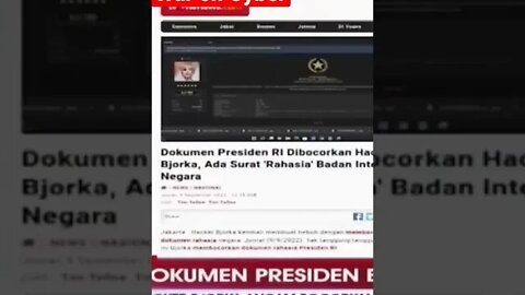 War On Cyber Dimulai, Dokumen #Presiden RI Bocor #bjorka Berulah, juga hacker Dokumen BIN