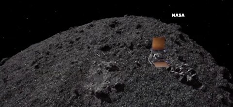 Osiris-Rex collects a sample of of asteroid