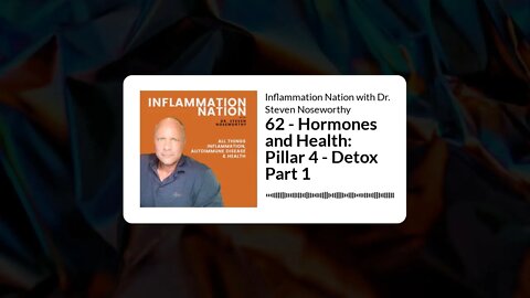 Inflammation Nation with Dr. Steven Noseworthy - 62 - Hormones and Health: Pillar 4 - Detox Part 1