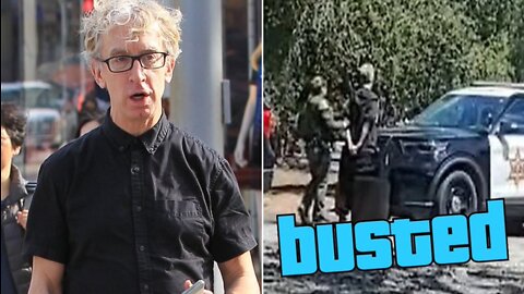 Hollywood actor BUSTED in 4K! Washed up comedian Andy Dick gets JAILED live!