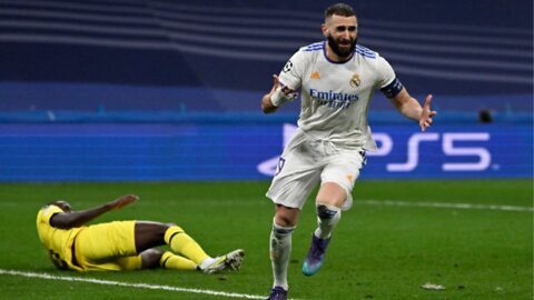 Goal by karim benzema seen from the stands against Chelsea