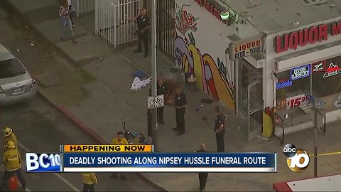 Deadly shooting along Nipsey Hussle funeral route