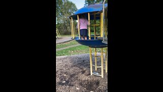 Dassie at Eugene Levy Park Ladder Climber