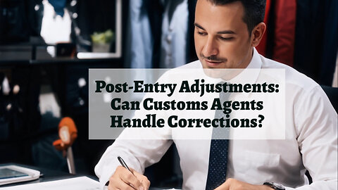 Navigating Post-entry Adjustments: The Role of a Customs Clearance Agent