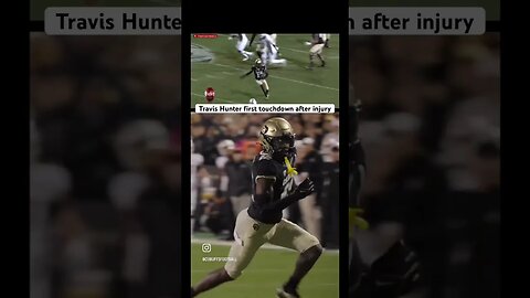 Travis Hunter first touchdown after injury #coachprime #travishunter #colorado #shorts #short