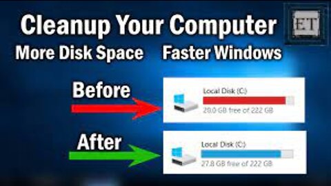 Simple method to clean up the space from your c drive on window 10