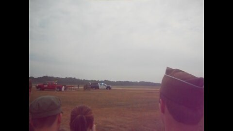 Flamethrower demonstration at world war 2 reenactment