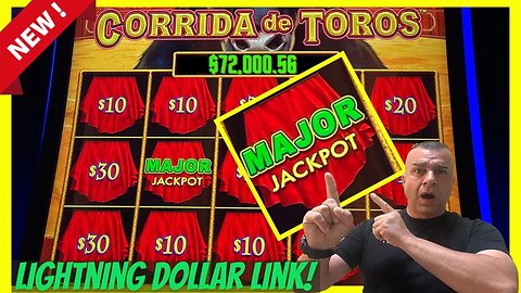 💥HUGE JACKPOT On Lightning Dollar Link Corrida de Toros💥