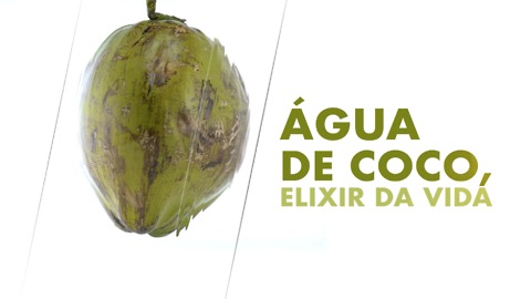 Água de coco, elixir da vida.