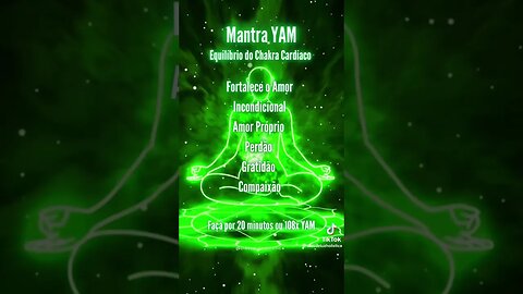 Mantra YAM Equilíbrio do Chakra Cardíaco #shorts