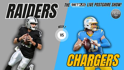 Must-See Reactions: Raiders vs. Chargers Week 1 Postgame LIVE