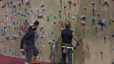 Indoor rock climbing at Reading rocks