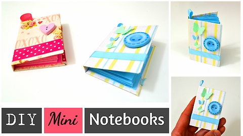 DIY mini notebooks made from paper scraps