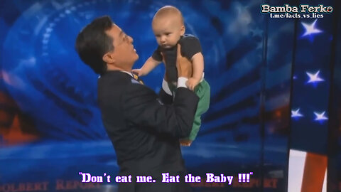 'Comedian' Stephen Colbert perform Child Sacrifice on LIVE 📺 Tell-LIE-Vision!!!