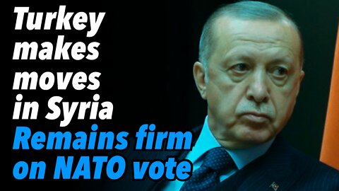 Turkey makes moves in Syria. Remains firm on NATO vote