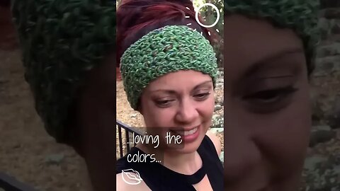 Get Hooked on the Magic of Crochet | Green Scrap Yarn Feather Stitch Headband | Jenetics Creation