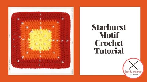 Motif of the Month August 2013: Starburst Motif Crochet Tutorial