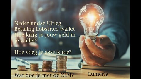 Lobstr uitleg filmpje 2 Geld is in mijn wallet en nu Assets kopen