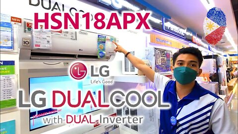 LG Dual Cool Dual Inverter 2HP Split Type Air Conditioner | HSN18APX