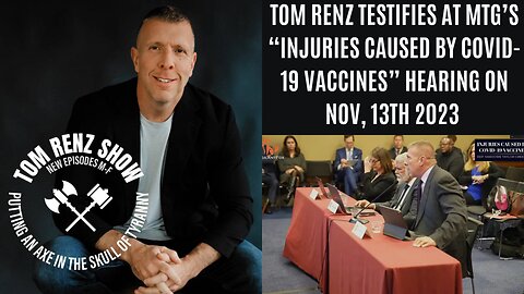 Special Re-Run: Tom Renz Testifies at MTG's Hearing on 11.13.23