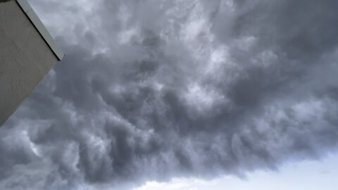 Storm brewing at the Atlantic beach of water ndiatlantic