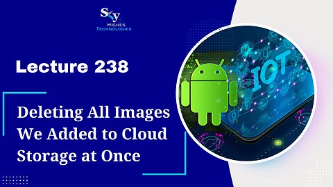 238. Deleting All Images We Added to Cloud Storage at Once | Skyhighes | Android Development