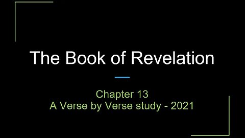 Revelation Chapter 13