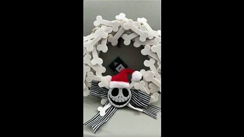 Disney Parks Nightmare Before Christmas Jack Skellington Wreath #shorts