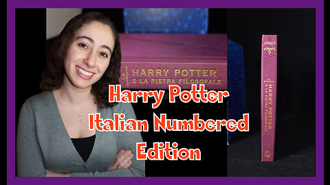 Let's Talk Books: One Of My RAREST Harry Potter Books | Italian Numbered Philosopher's Stone