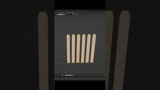 Defaul cube into fancy fence? #blender #shorts #diy