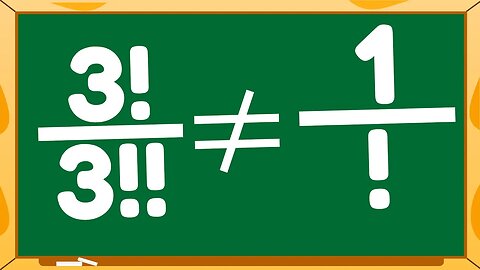 CUIDADO COM ESSA QUESTÃO | APRENDA SOBRE FATORIAL E FATORIAL DUPLO | MATEMÁTICA BÁSICA