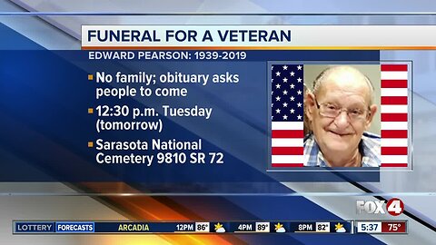 People asked to attend SWFL Veteran's funeral