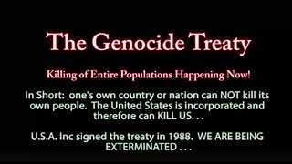 'UNITED STATES' & 'UNITED NATIONS' "GLOBAL PACT FOR DEPOPULATION" GOVERNMENTS ARE SLOW KILLING YOU