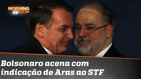 Presidente Bolsonaro acena com indicação de Augusto Aras ao STF. Aras o investiga