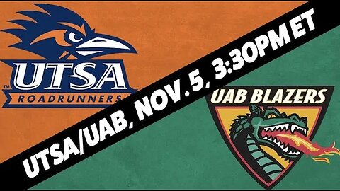 UAB Blazers vs UTSA Roadrunners Predictions & Picks | College Football Betting Preview | Nov 5